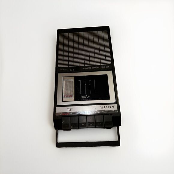 Sony Cassette Corder (TCM-858)‎ Voice Recorder & Player Built in mic Untested - Picture 1 of 11